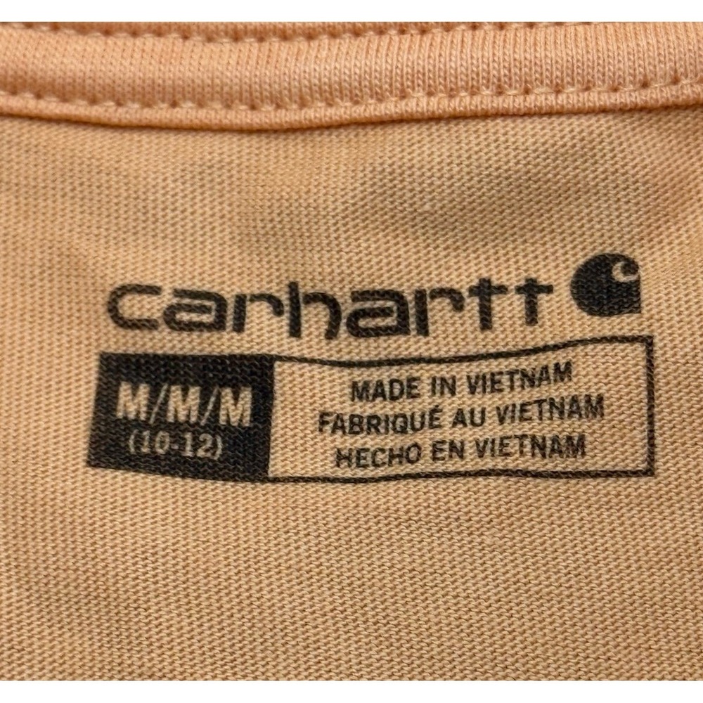 Carhartt Boys Pocket T-Shirt Tangerine Short Sleeve - Picture 4 of 7